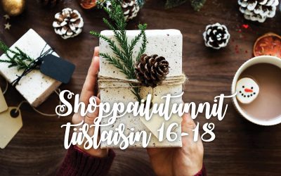 Shoppailutunnit tiistaisin klo 16-18