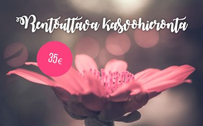 Uusi hoito – rentouttava kasvohieronta